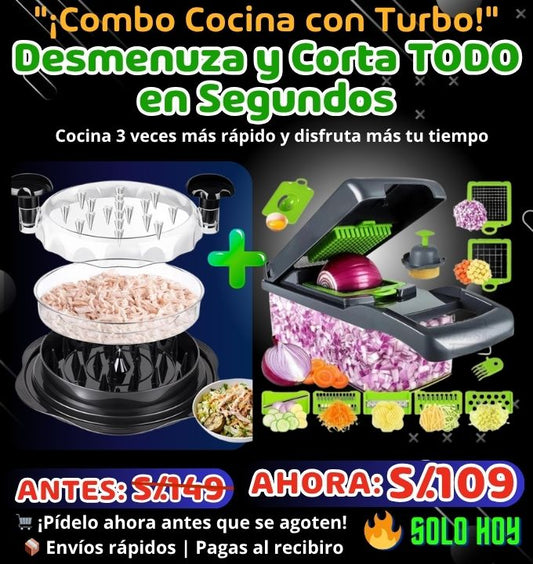 "¡COMBO COCINA CON TURBO!" Ahora "Olvídate del desorden y el estrés en la cocina"